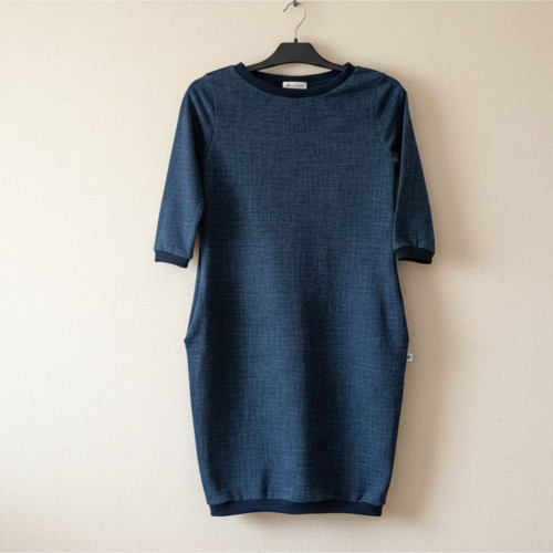 Mikinové šaty - Denim
