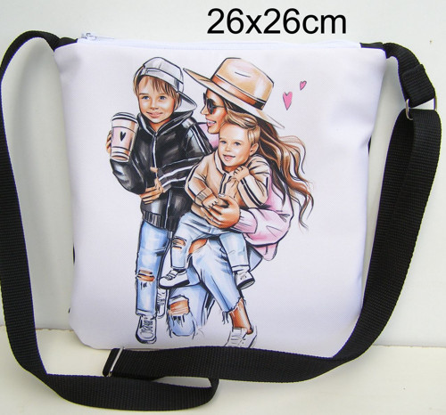ZĽAVA Čierna kabelka Mama synovia