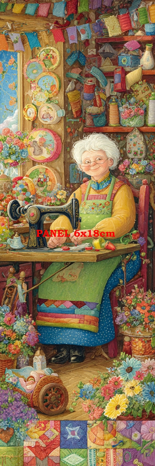 Bavlněný panel 6x18 cm - skladem — foto 1