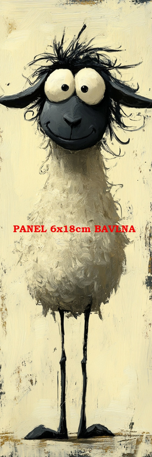 Bavlněný panel 6x18 cm - skladem — foto 1