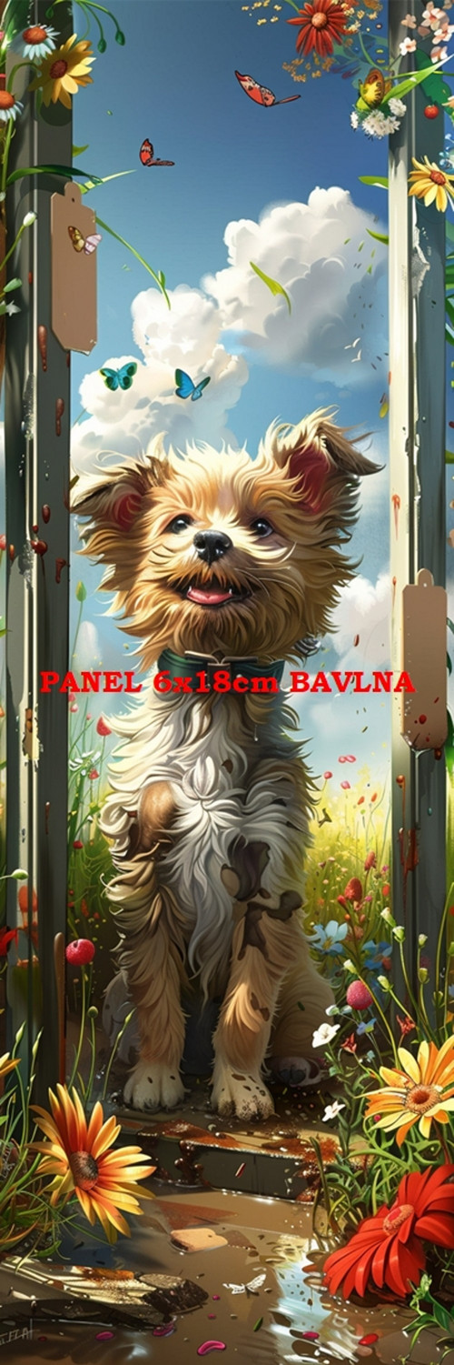 Bavlněný panel 6x18 cm - skladem — foto 1