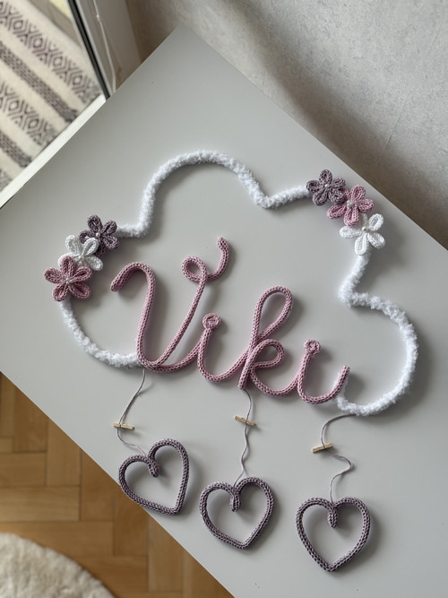 Jméno na zeď Viki - dětská dekorace