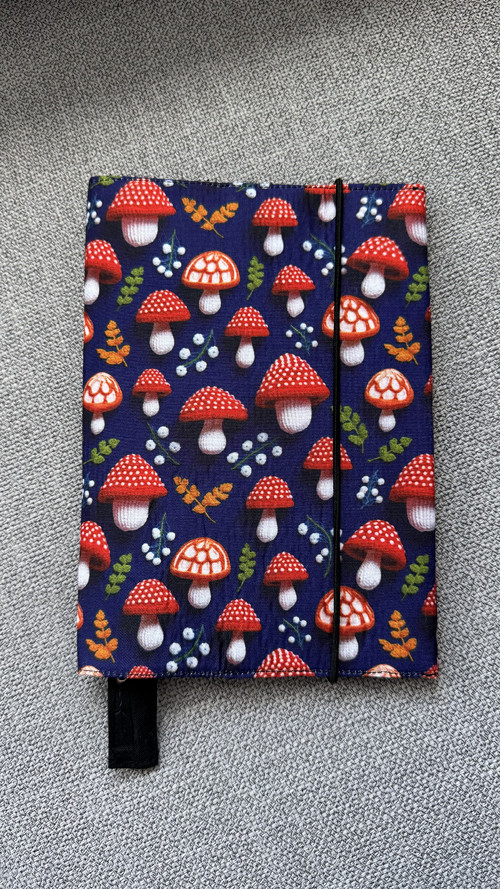 Obal na turistický deník - houbičky