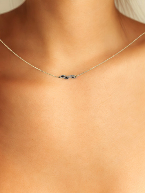 Modelový náhrdelník AMELI s Herkimer diamanty