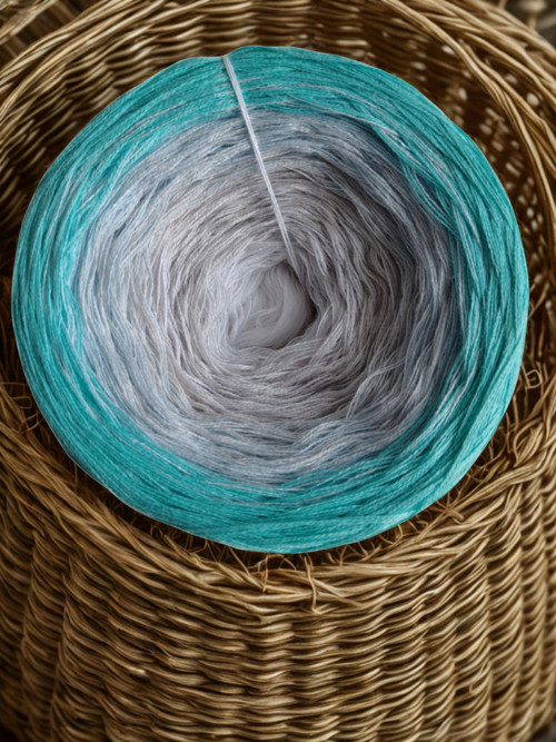 Duhové klubíčko „Ledový oceán“ – 200 g / 1000 m