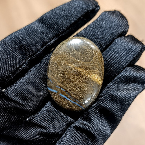 Boulder opál, ID 5638, 37x28 mm - výprodej — foto 1