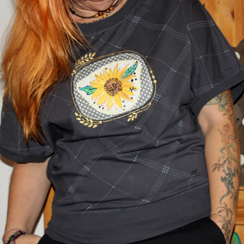 Triko RECY vel. S/M malované oversize — foto 1