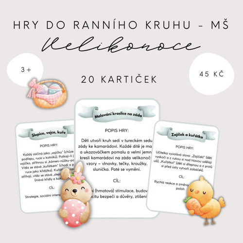 Hry pro MŠ - Velikonoce (PDF - tisk)