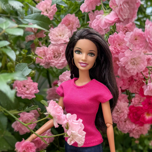 Tričko pro Barbie - sytě růžové