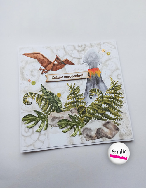 Pravěké přání s pterodaktylem Prehistoric Fern