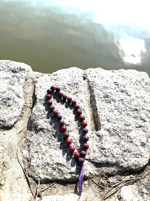 Meditační korálky na jógu z vinutek