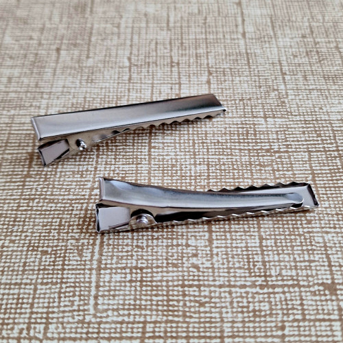 Sada 10 ks - (45 mm) kovová plochá SPONA do vlasů