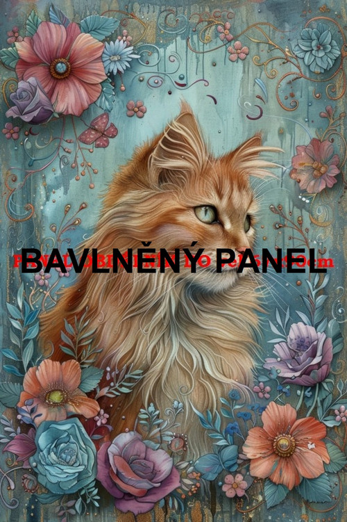 Bavlněný panel 10x15 cm - skladem
