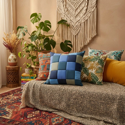 Patchwork polštář 100% bavlna různé rozměry