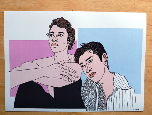 Ilya a Shane - tisk autorské grafiky 2