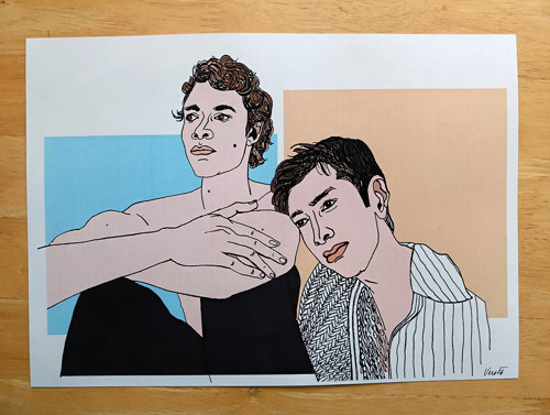 Ilya a Shane - tisk autorské grafiky 3