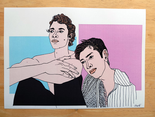 Ilya a Shane - tisk autorské grafiky 4
