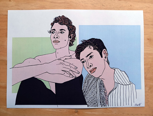 Ilya a Shane - tisk autorské grafiky 6