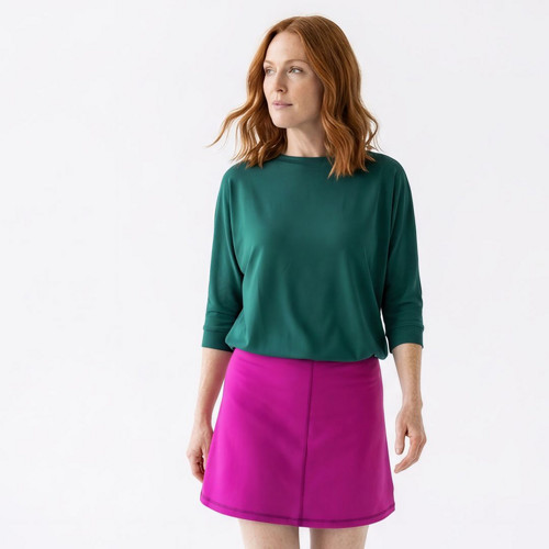 Top oversize CHARLOTTE dark sea green