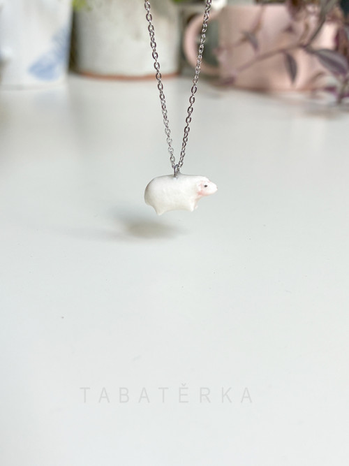Přívěsek ovečka porcelánová — foto 1