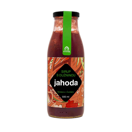 Sirup hustý jahoda s dužninou 500 ml
