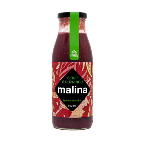 Sirup hustý malina s dužninou 500 ml