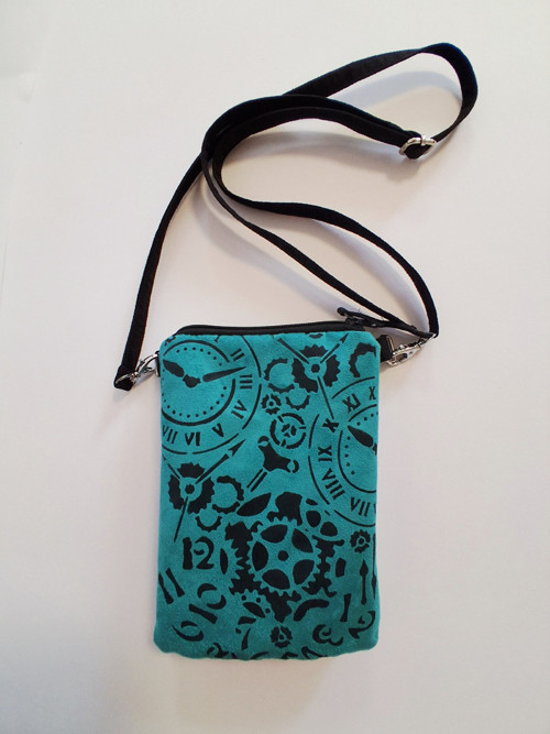 Malá crossbody hodinkový stroj