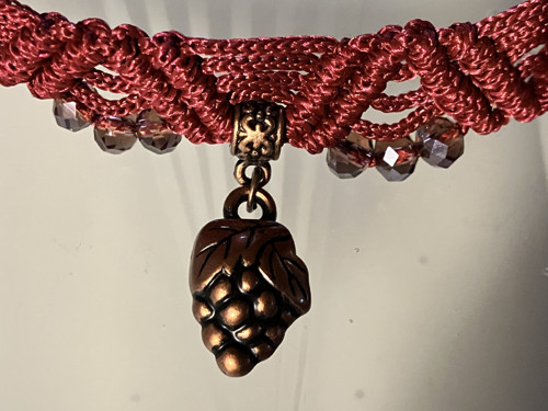 Macramé - drhaný náhrdelník — foto 1