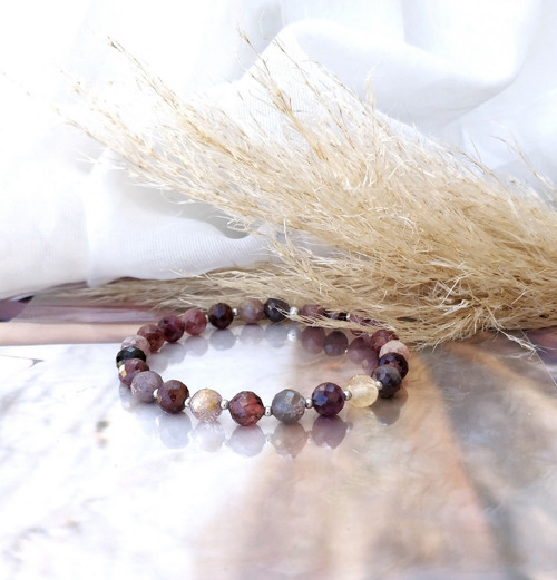 Minerální náramek / broušený barevný spinel / 0,6