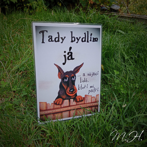 Tady bydlím já... a nějací lidé (dobrman)