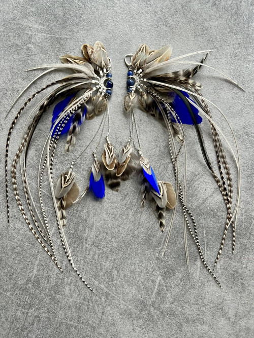 Naušnice Wild Blue. — foto 1