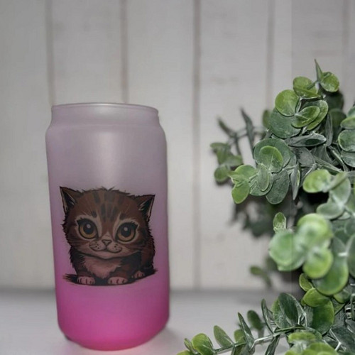 Sklenička - Roztomilost 550 ml - matná purpurová