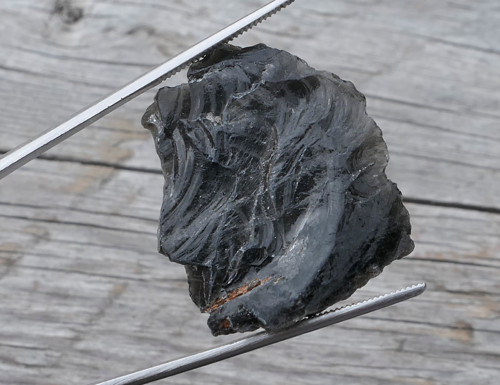 Surový obsidián stříbrný V3518 — foto 1