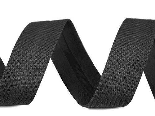 Šikmý elastický proužek šíře 20 mm (1m) - šedý