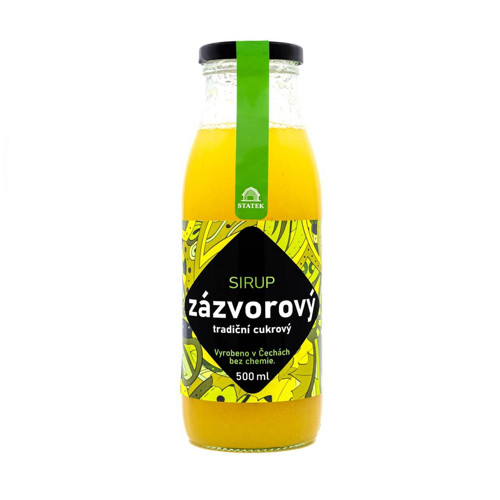 Sirup hustý zázvorový s dužninou 500 ml