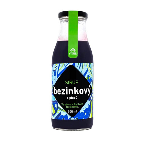 Sirup bezinkový z plodů filtrovaný 500 ml