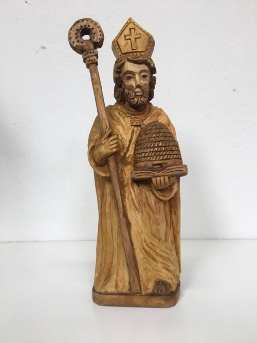 Socha - sv.Ambrože patron včelařů