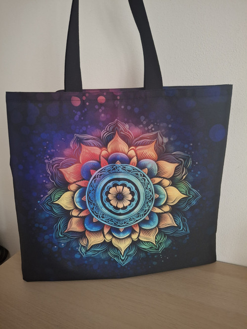 Velká nepromokavá nákupní taška mandala