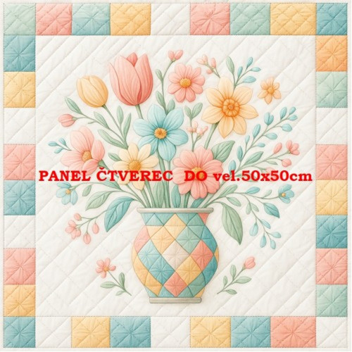 Bavlněný panel 15x15 cm - skladem