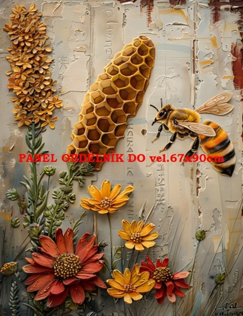 Bavlněný panel 8x10 cm - skladem — foto 1
