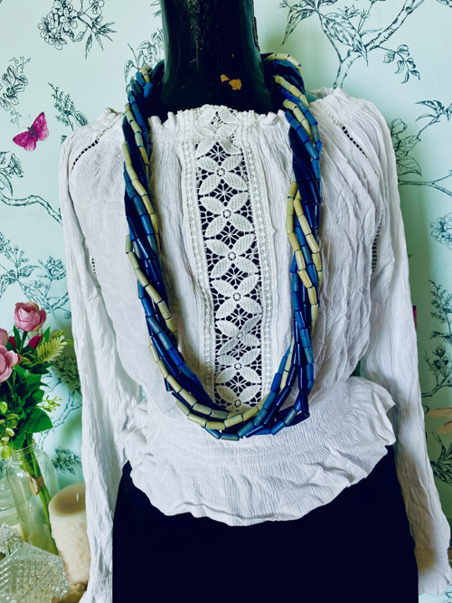 Náhrdelník boho solitér — foto 1