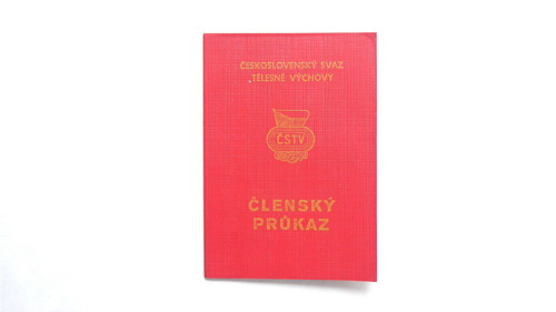 B488_ Členský průkaz ČSTV, 1979, retro