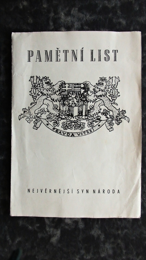 Pamětní list — foto 1