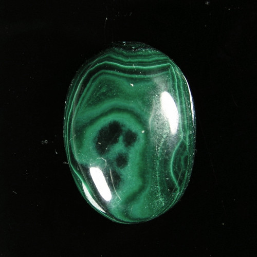 Přírodní Malachit, kabošon, 9,35 ct., 15,9x11,5 mm