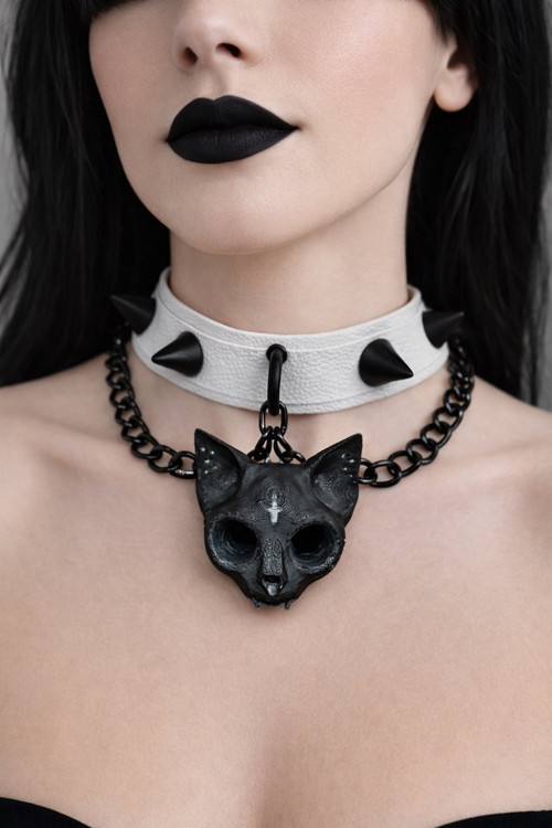 Choker Vegan Satanic cat Alternative Grunge
