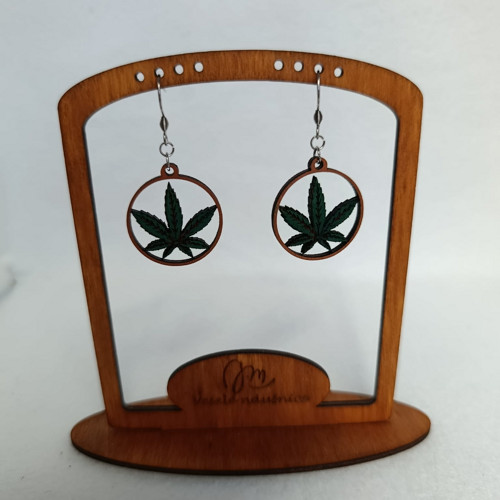 Náušnice č.239 Cannabis