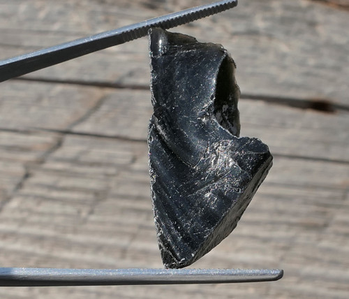 Surový obsidián stříbrný V3618 — foto 1
