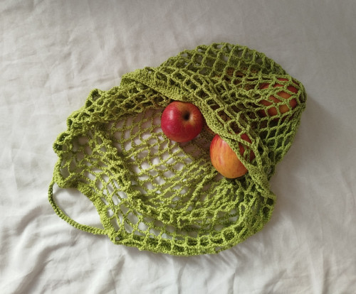 Síťovka do kabelky, green apple