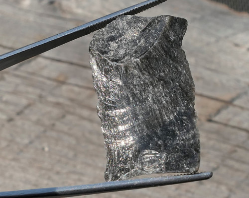 Surový obsidián stříbrný V3622 — foto 1