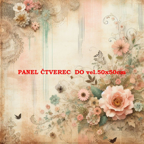 Bavlněný panel 10x10 cm